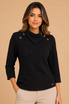 BLUSA TEXTURIZADA GOLA ASSIMETRICA -1-